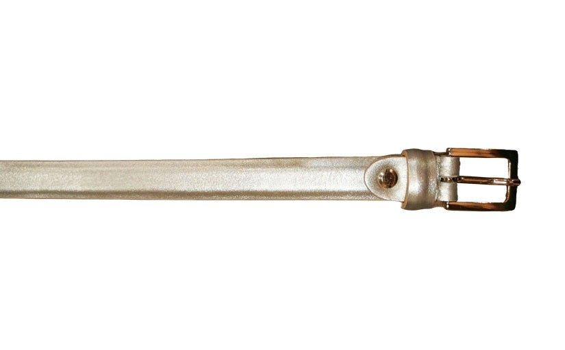 Cintura in pelle Donna Pelletteria Allegrini Filippo 2074/20 argento - Pelletteria Allegrini
