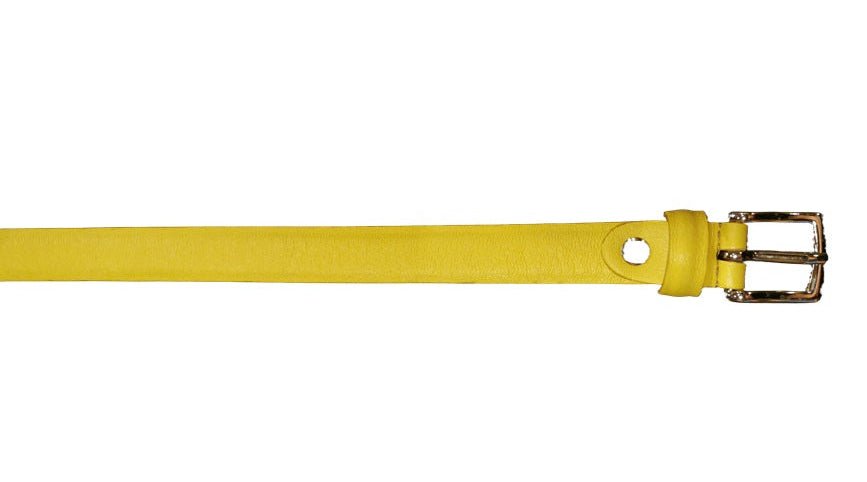 Cintura in pelle Donna Pelletteria Allegrini Filippo 2074/20 giallo - Pelletteria Allegrini
