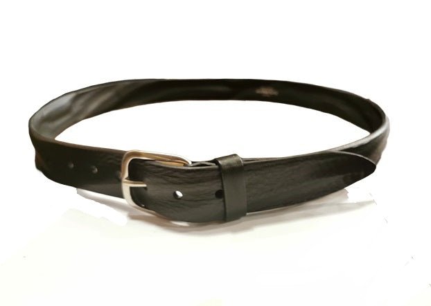 Cintura in pelle effetto vintage Pelletteria Allegrini Filippo 2277/35 Nero - Pelletteria Allegrini