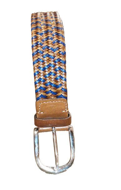 Cintura in pelle intrecciata Pelletteria Allegrini Filippo STD142 Coloniale - Pelletteria Allegrini