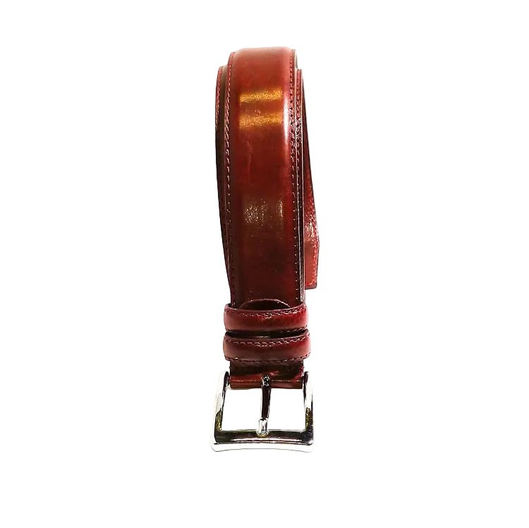 Cintura in pelle Pelletteria Allegrini Filippo 103/35 bordeaux - Pelletteria Allegrini