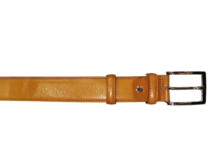 Cintura in pelle Pelletteria Allegrini Filippo 103/35 miele - Pelletteria Allegrini