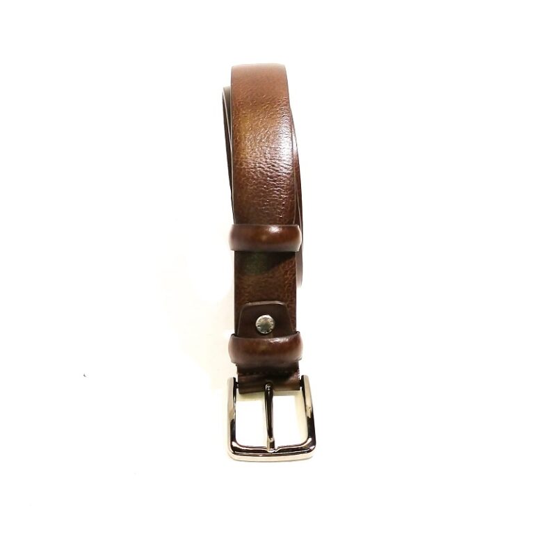 Cintura in pelle Pelletteria Allegrini Filippo 1157/30 testa di moro - Pelletteria Allegrini
