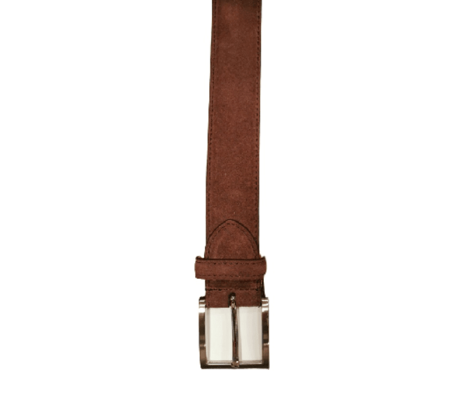 Cintura in pelle scamosciata Pelletteria Allegrini Filippo 728 bordeaux - Pelletteria Allegrini