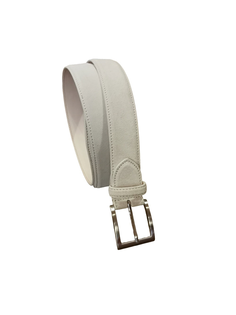 Cintura in pelle scamosciata Pelletteria Allegrini Filippo 728 Ghiaccio