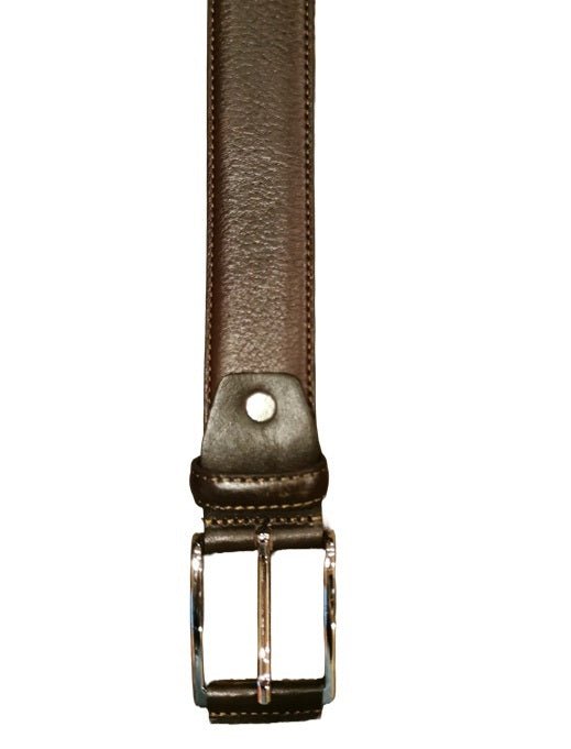 Cintura in pelle uomo Pelletteria Allegrini Filippo 215/35 testa di moro - Pelletteria Allegrini