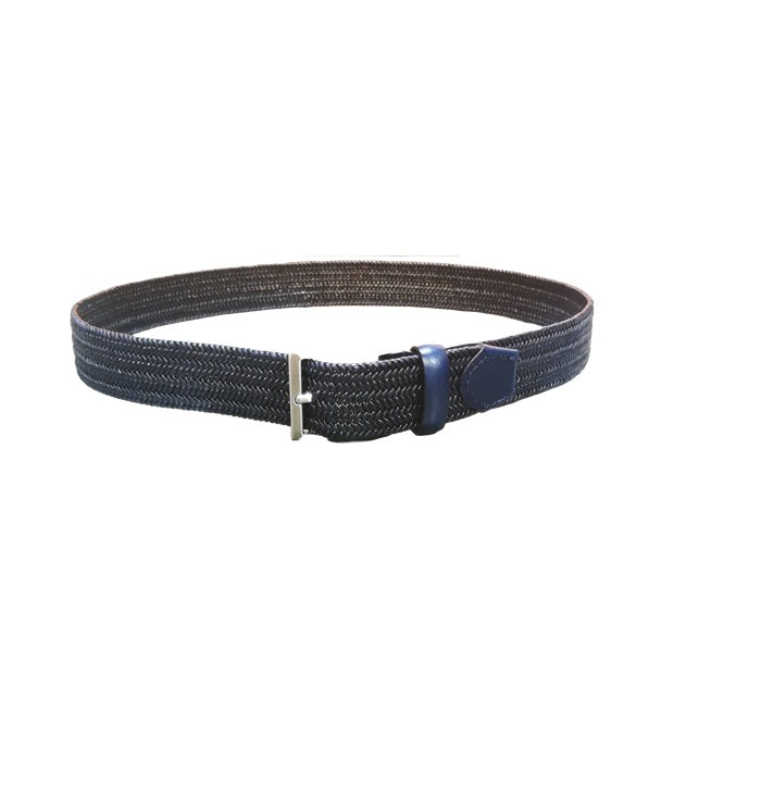 Cintura intrecciata in pelle elasticizzata Pelletteria Allegrini Filippo 6202/7375 Blu
