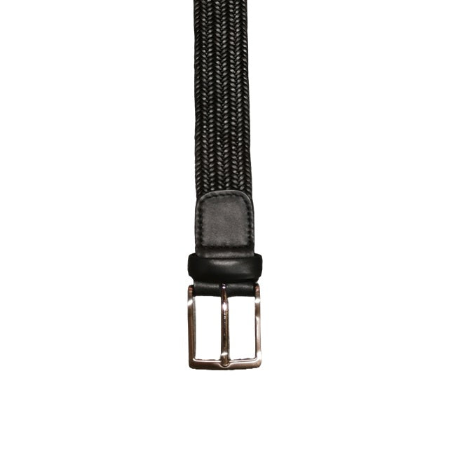 Cintura intrecciata in pelle elasticizzata Pelletteria Allegrini Filippo 6202/7375 Nero
