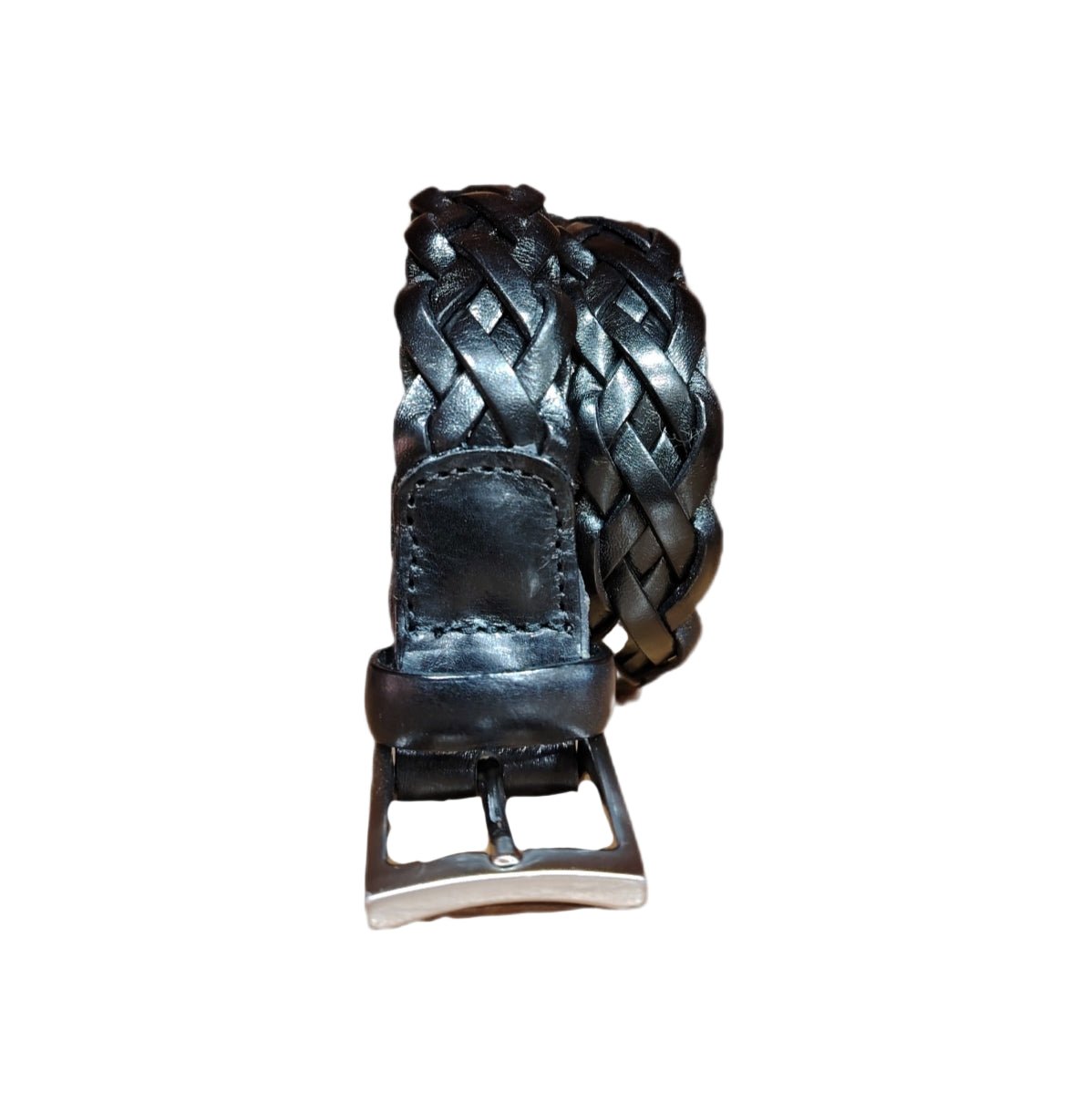 Cintura Intrecciata Pelletteria Allegrini 6189/7635 Nero - Pelletteria Allegrini