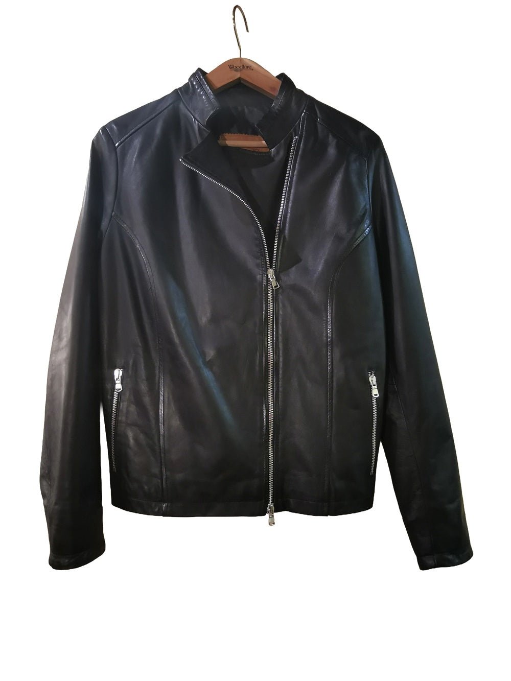 Giacca in pelle da donna Pelletteria Allegrini Filippo ENRICA Nero - Pelletteria Allegrini