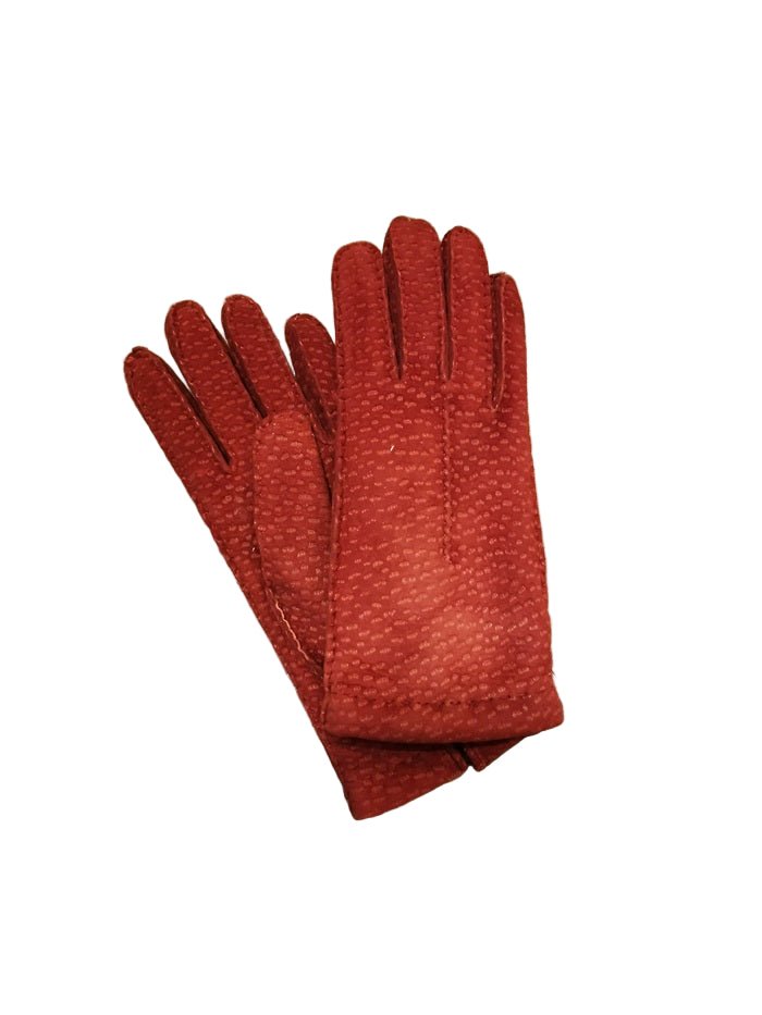 Guanto donna in pecary Pelletteria Allegrini Filippo G304D melograno - Pelletteria Allegrini
