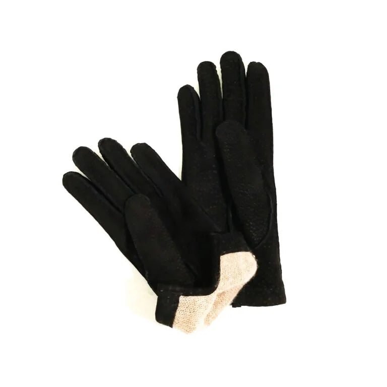 Guanto donna in pecary Pelletteria Allegrini Filippo G304D nero - Pelletteria Allegrini