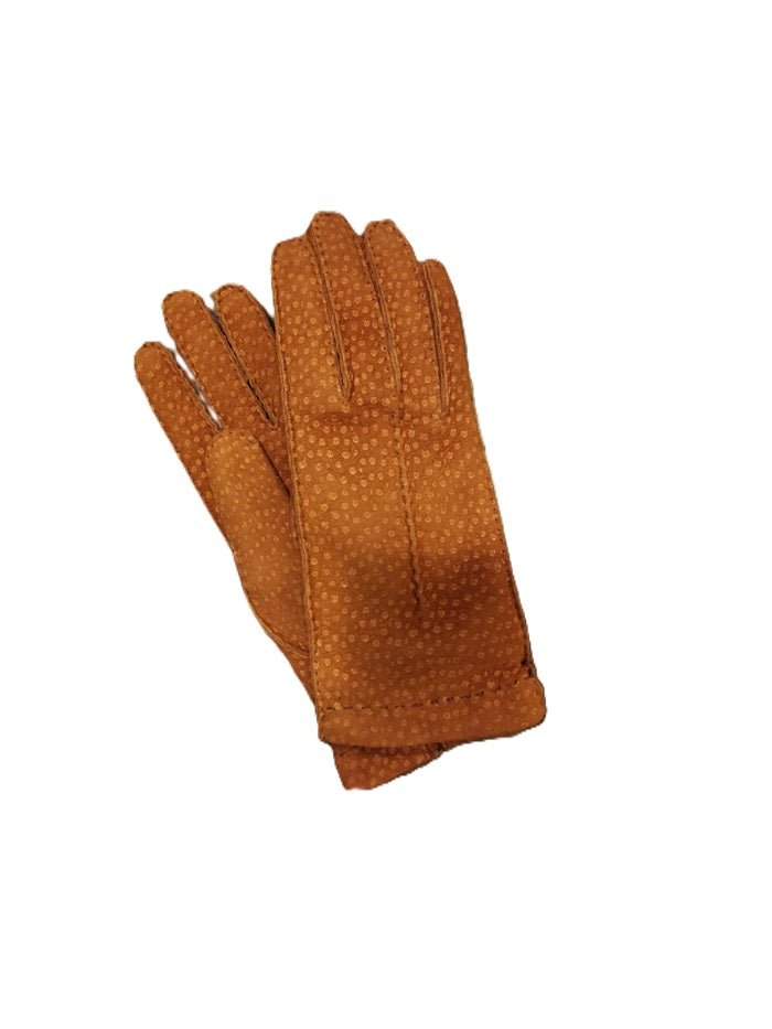 Guanto donna in pecary Pelletteria Allegrini Filippo G304D tabacco - Pelletteria Allegrini