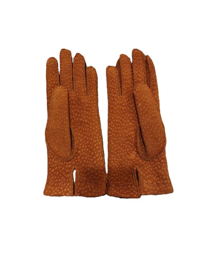 Guanto donna in pecary Pelletteria Allegrini Filippo G304D tabacco - Pelletteria Allegrini