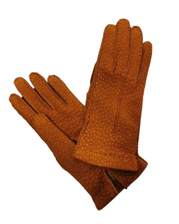 Guanto donna in pecary Pelletteria Allegrini Filippo G304SF Tabacco - Pelletteria Allegrini