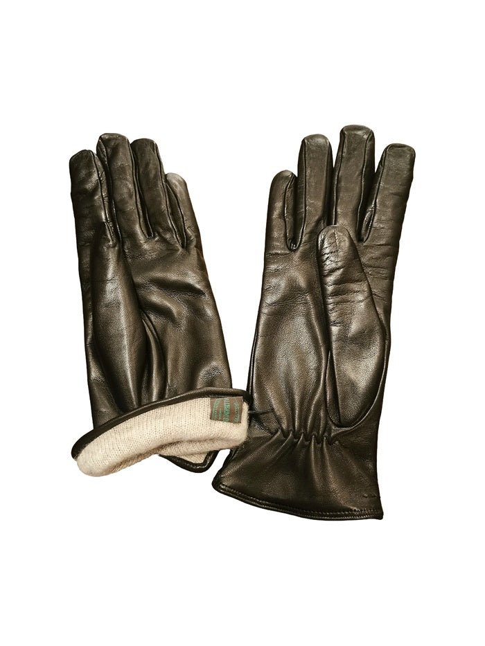 Guanto donna in pelle con dettaglio cuciture Pelletteria Allegrini Filippo G4758 Nero - Pelletteria Allegrini