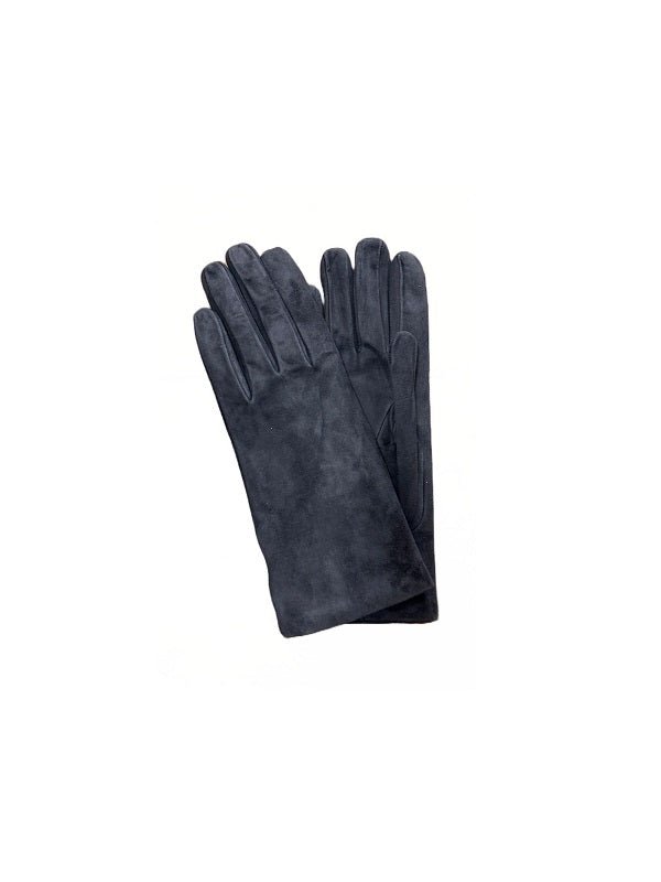Guanto donna in pelle scamosciata Pelletteria Allegrini Filippo G300 blu - Pelletteria Allegrini
