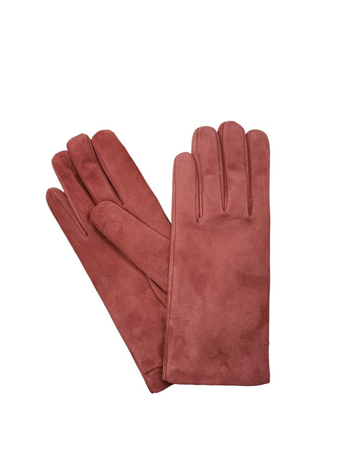 Guanto donna in pelle scamosciata Pelletteria Allegrini Filippo G300 Lilla - Pelletteria Allegrini