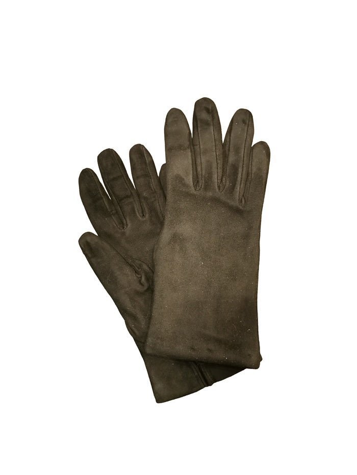 Guanto donna in pelle scamosciata Pelletteria Allegrini Filippo G300 nero - Pelletteria Allegrini
