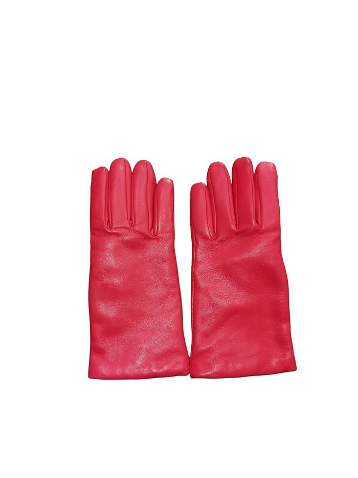 Guanto donna liscio in pelle Pelletteria Allegrini Filippo G303C fuxia - Pelletteria Allegrini