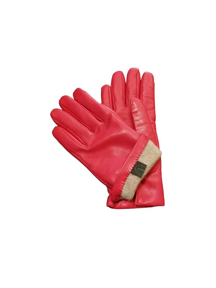 Guanto donna liscio in pelle Pelletteria Allegrini Filippo G303C fuxia - Pelletteria Allegrini