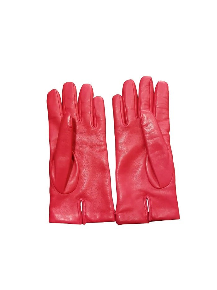 Guanto donna liscio in pelle Pelletteria Allegrini Filippo G303C fuxia - Pelletteria Allegrini
