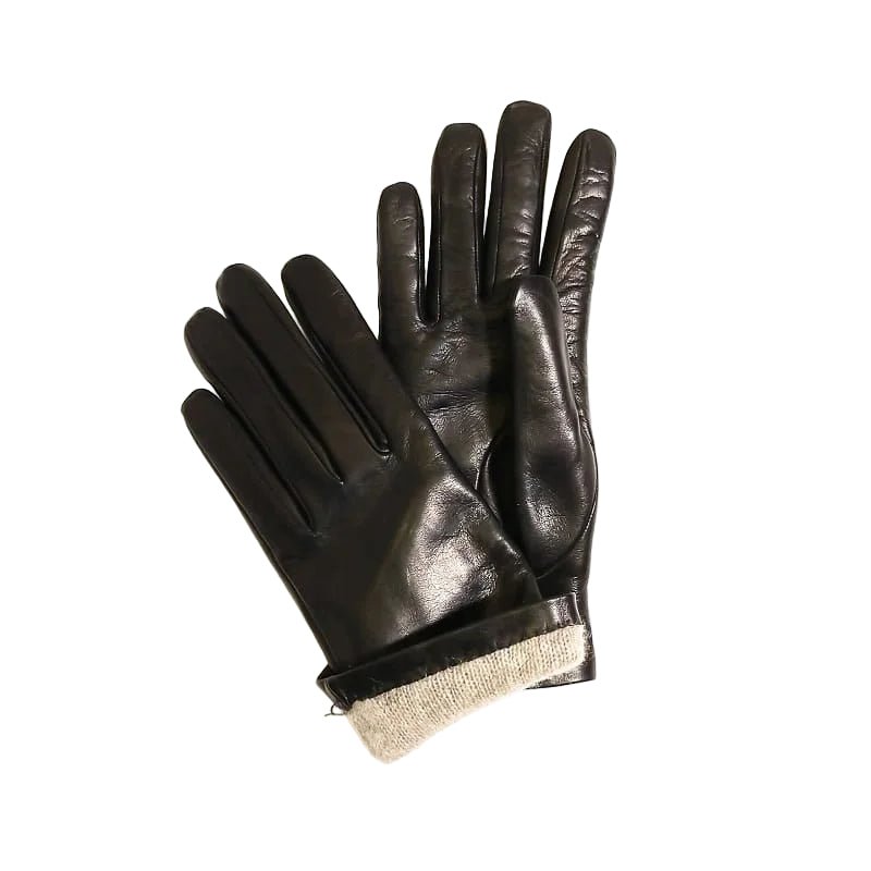 Guanto donna liscio in pelle Pelletteria Allegrini Filippo G303C Nero - Pelletteria Allegrini