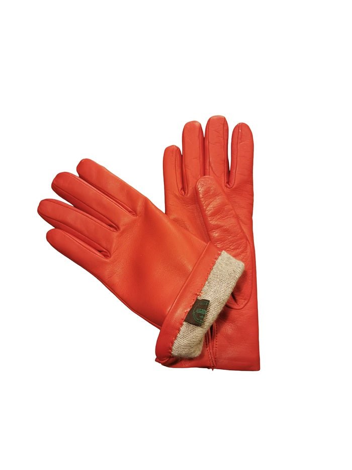 Guanto donna liscio in pelle Pelletteria Allegrini Filippo G303C Rosso - Pelletteria Allegrini