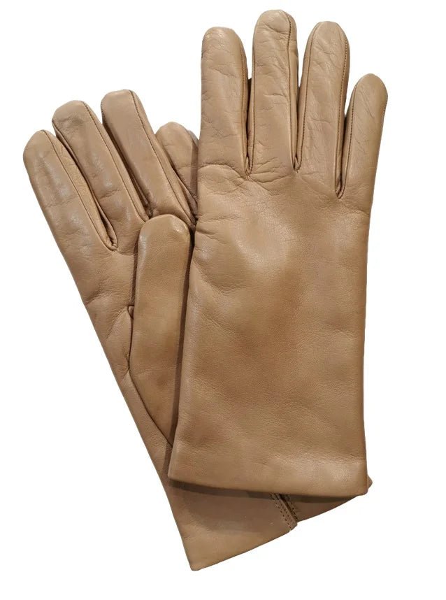 Guanto donna liscio in pelle Pelletteria Allegrini Filippo G303C sabbia - Pelletteria Allegrini