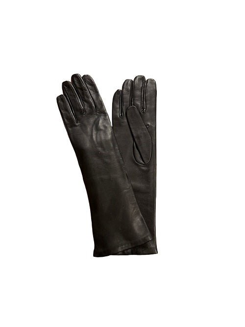 Guanto donna lungo in pelle pelletteria Allegrini Filippo G303/6DS Nero - Pelletteria Allegrini