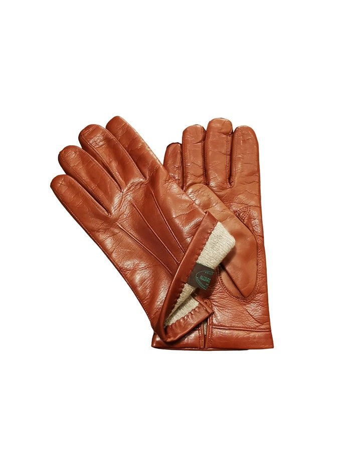 Guanto uomo in pelle Pelletteria Allegrini Filippo G200 cognac - Pelletteria Allegrini