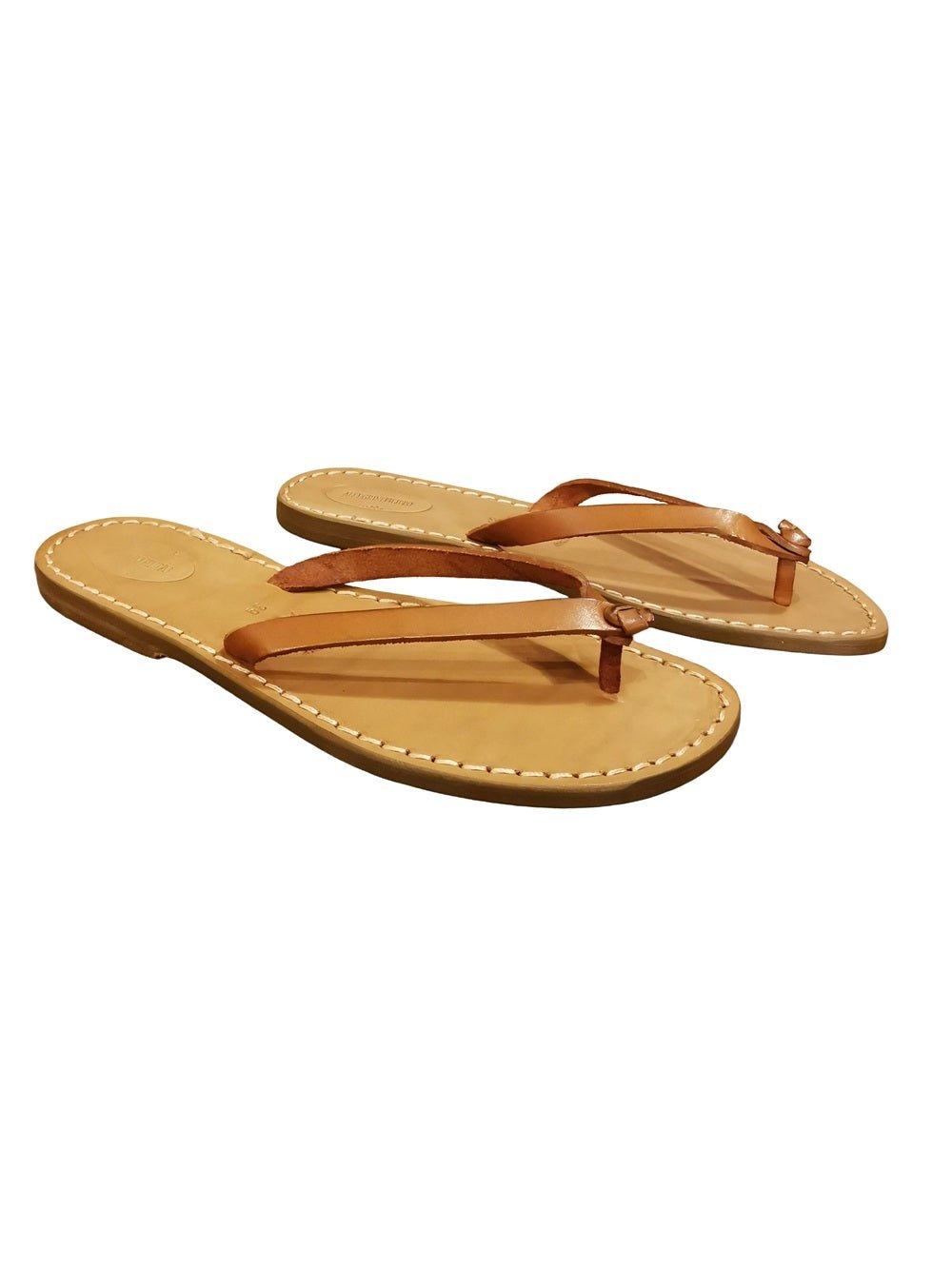 Infradito in cuoio da donna Pelletteria Allegrini Filippo 540D Cuoio - Pelletteria Allegrini