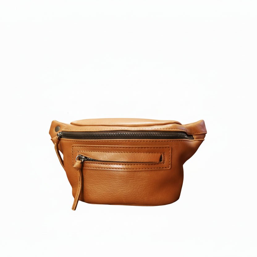Marsupio in pelle Bruno Rossi R260 Cuoio - Pelletteria Allegrini