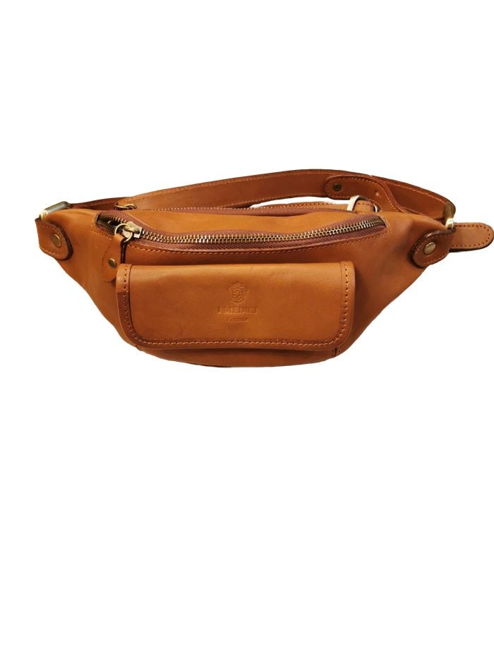 Marsupio in pelle I Medici 63/0830 Marrone - Pelletteria Allegrini
