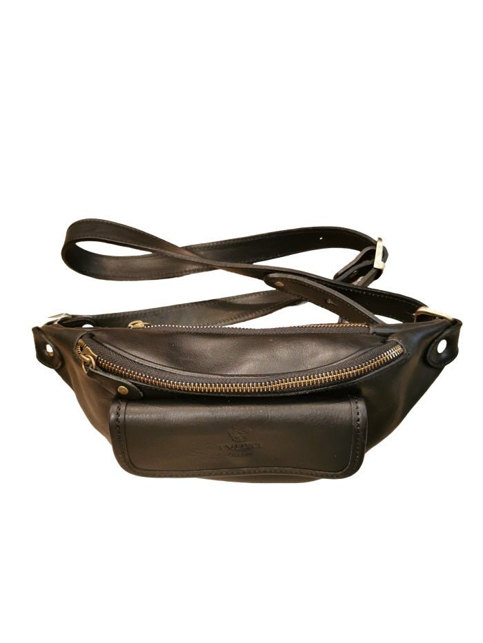 Marsupio in pelle I Medici 63/0830 Nero - Pelletteria Allegrini