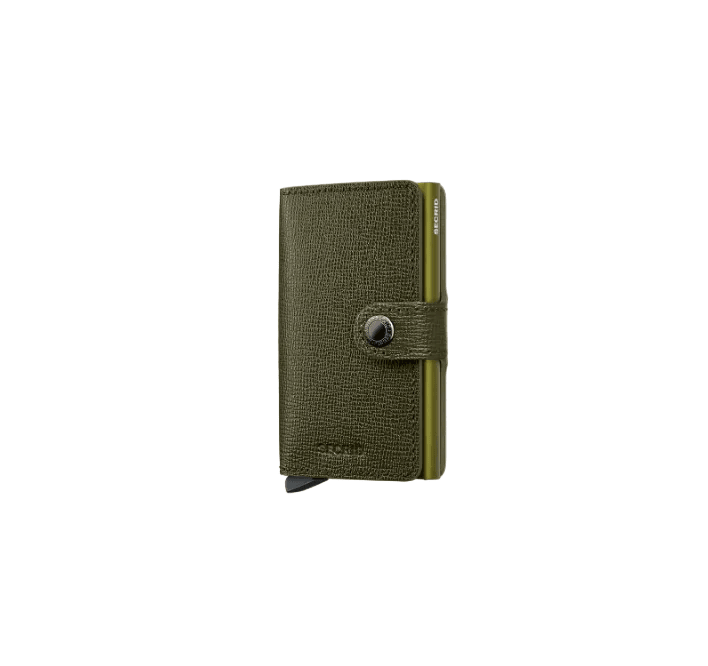 Miniwallet Crisple SECRID MC - verde oliva - Pelletteria Allegrini