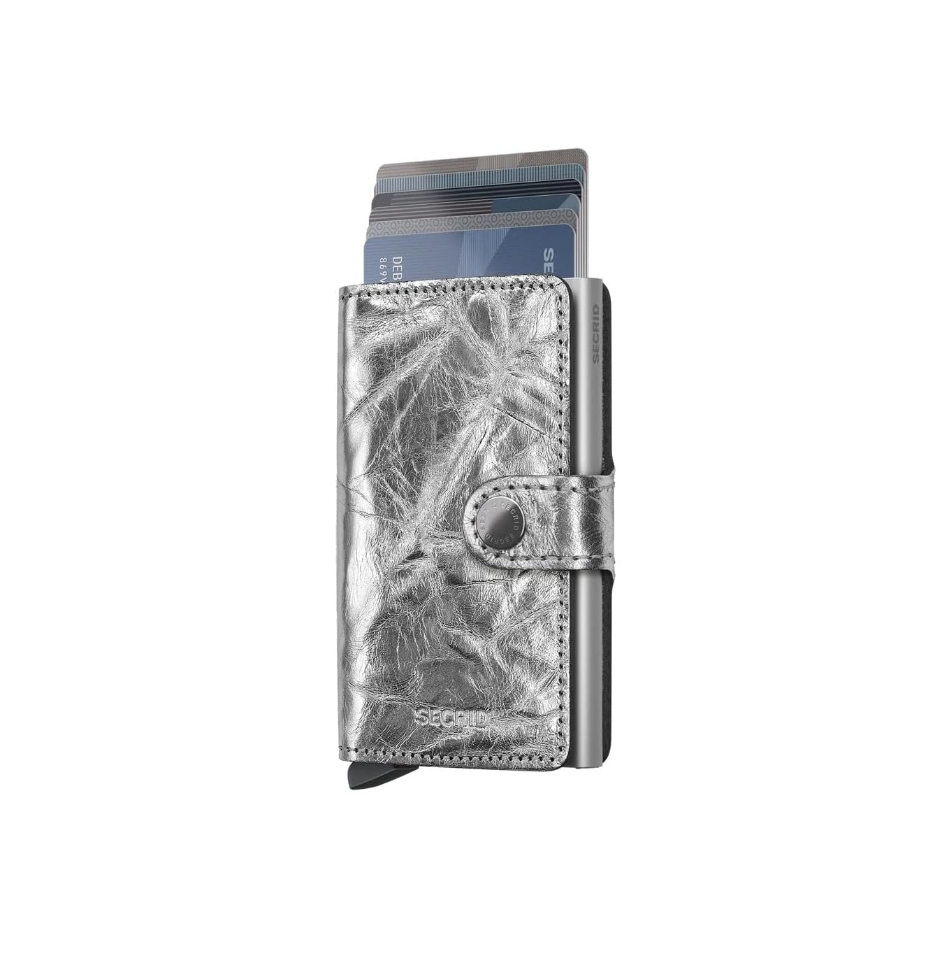 Miniwallet Crunch SECRID MCR - Silver - Pelletteria Allegrini