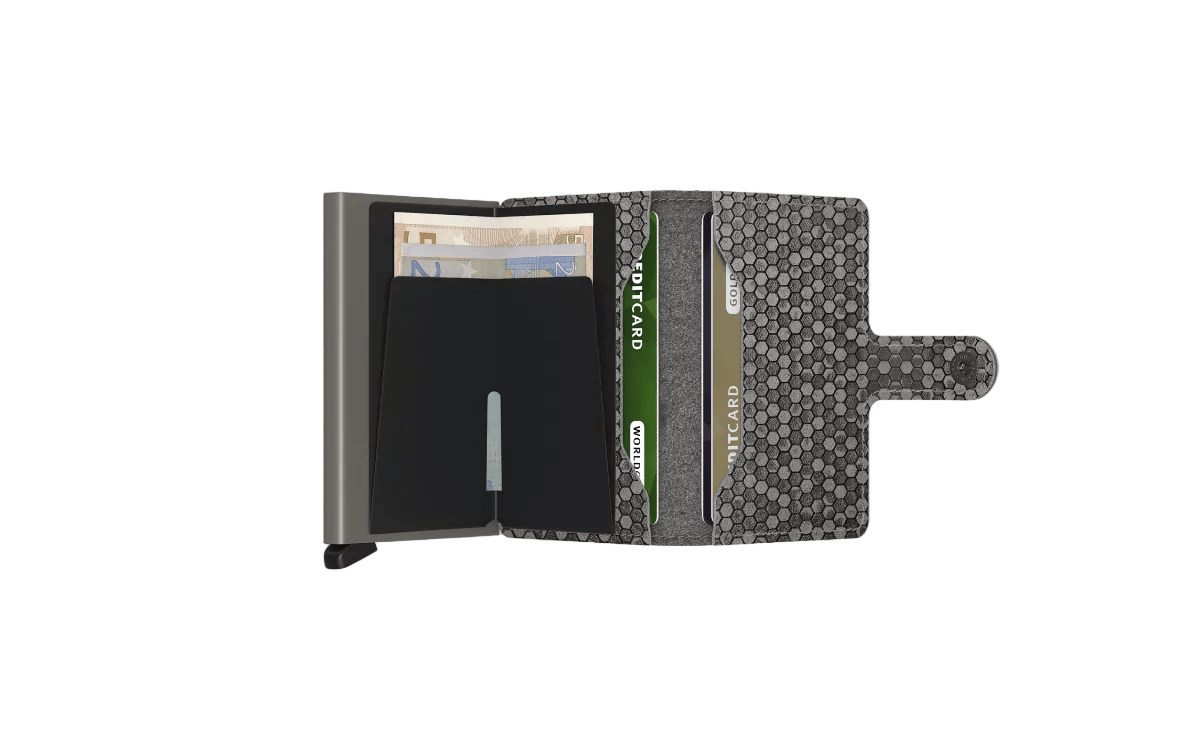 Miniwallet Hexagon SECRID MHE - grigio - Pelletteria Allegrini