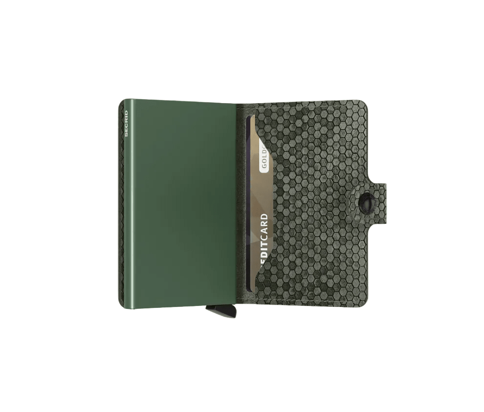 Miniwallet Hexagon SECRID MHE - verde - Pelletteria Allegrini