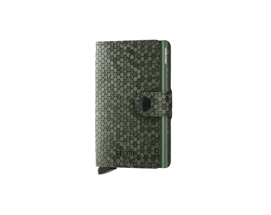 Miniwallet Hexagon SECRID MHE - verde - Pelletteria Allegrini