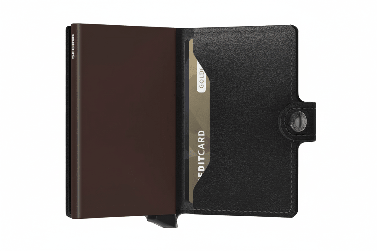 Miniwallet Original SECRID M - nero/marrone - Pelletteria Allegrini