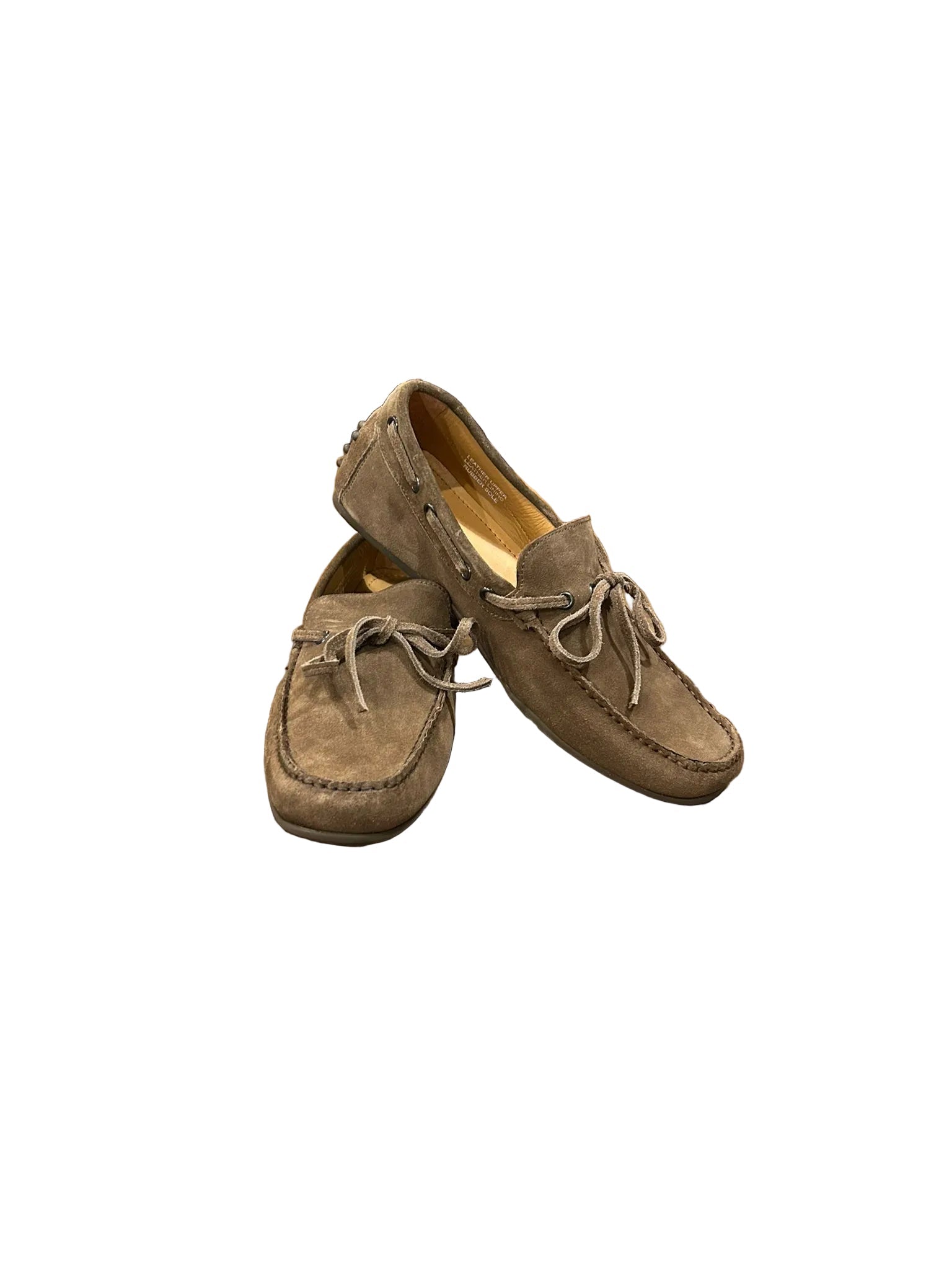 Mocassino camoscio uomo Pelletteria Allegrini Filippo 3744 Taupe - Pelletteria Allegrini