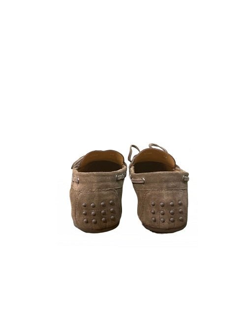 Mocassino camoscio uomo Pelletteria Allegrini Filippo 3744 Taupe - Pelletteria Allegrini