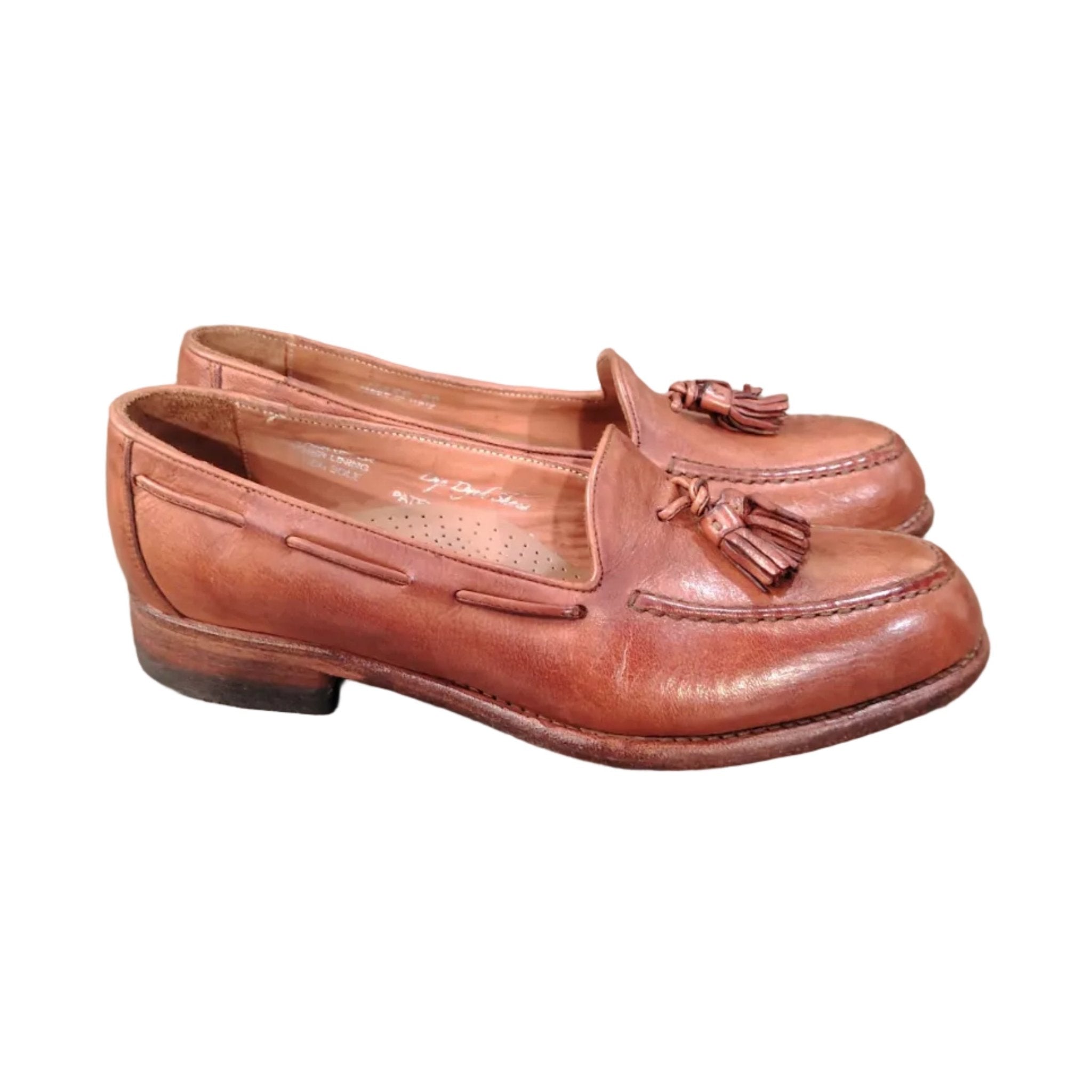 Mocassino donna con nappine Pelletteria Allegrini Filippo D429 Coker - Pelletteria Allegrini