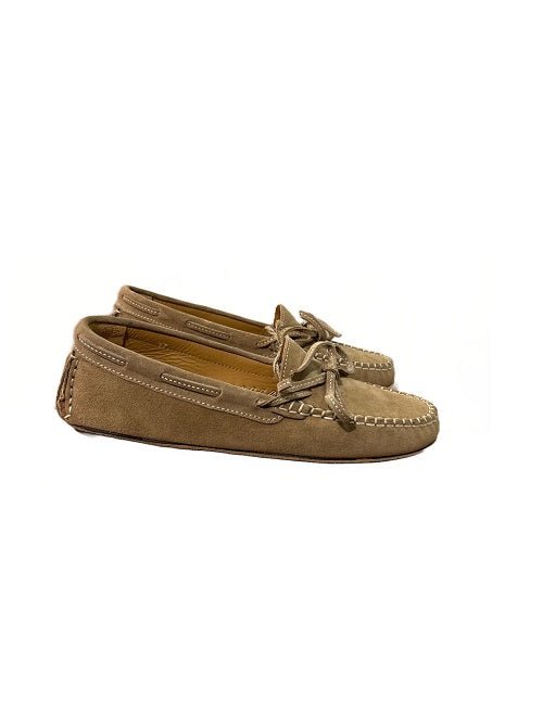 Mocassino donna in camoscio Pelletteria Allegrini Filippo 4326 Corda - Pelletteria Allegrini