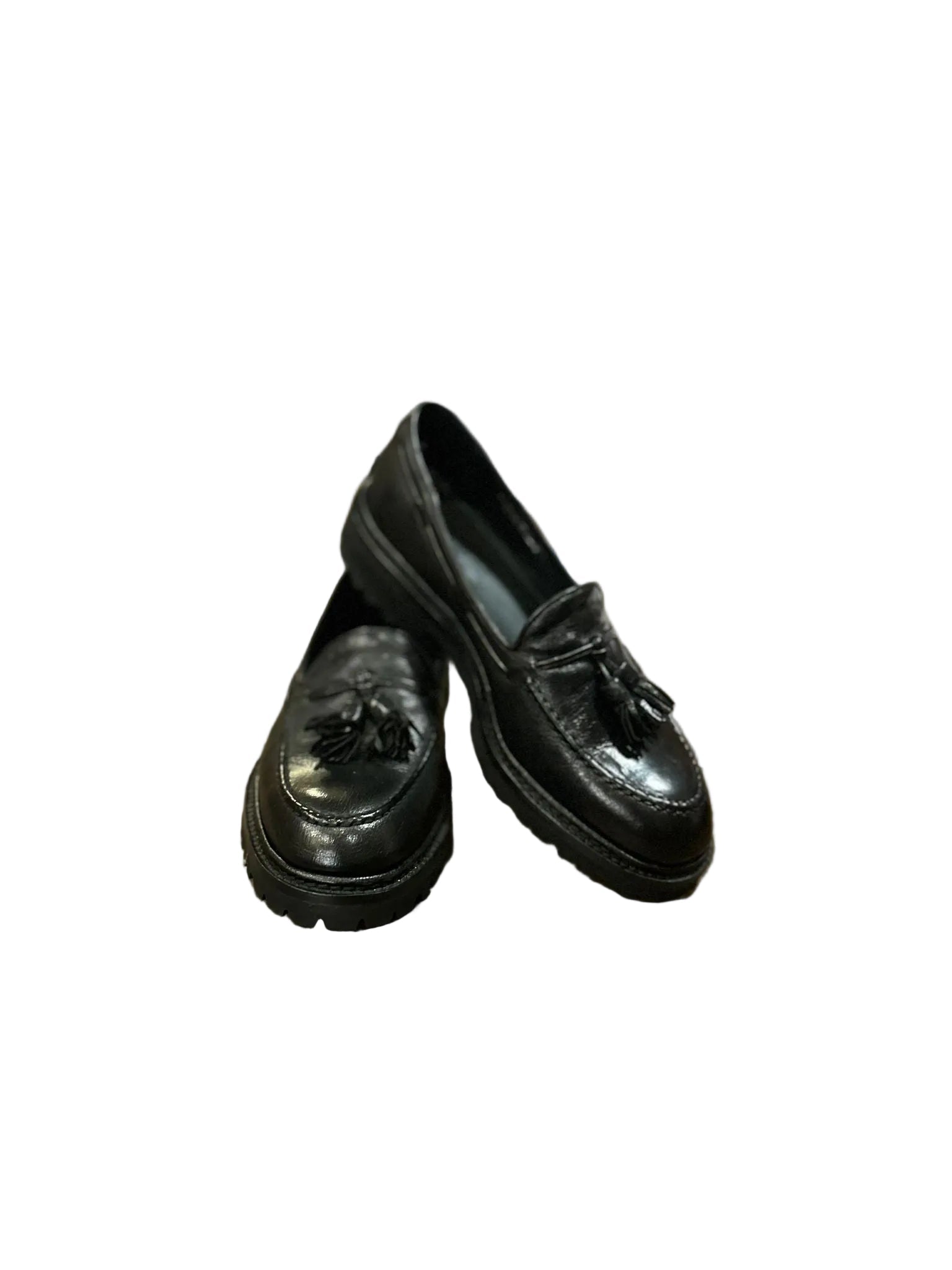 Mocassino donna in pelle c/nappine Pelletteria Allegrini Filippo NUMANA Nero - Pelletteria Allegrini
