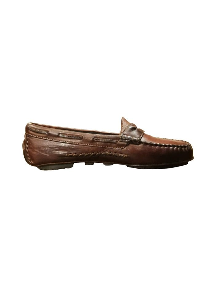 Mocassino donna in pelle Pelletteria Allegrini Filippo 5108 Marrone - Pelletteria Allegrini