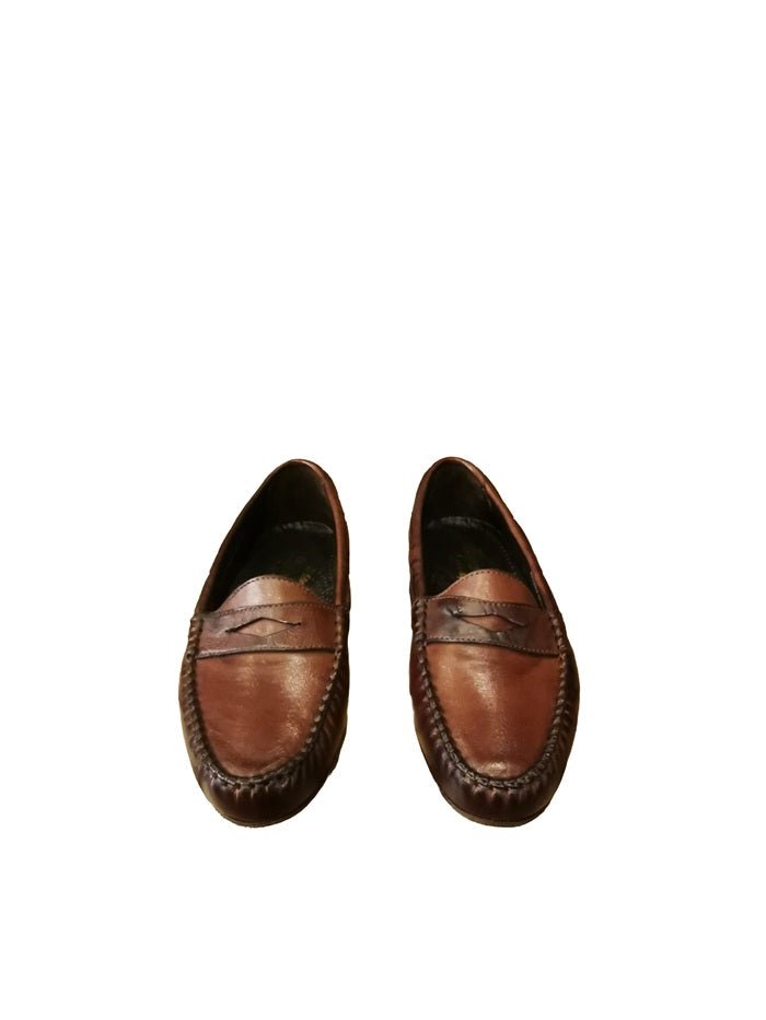 Mocassino donna in pelle Pelletteria Allegrini Filippo 5108 Marrone - Pelletteria Allegrini