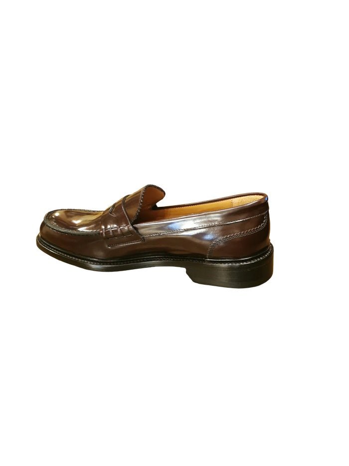 Mocassino donna in pelle Pelletteria Allegrini Filippo ZARA Bordeaux - Pelletteria Allegrini