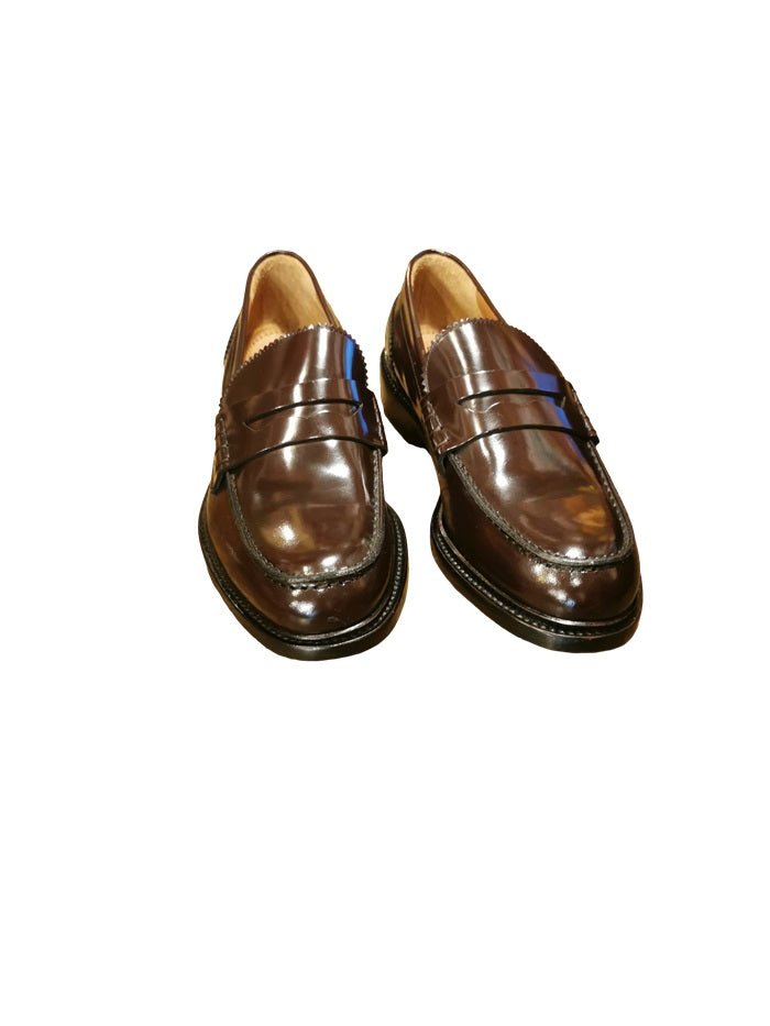 Mocassino donna in pelle Pelletteria Allegrini Filippo ZARA Bordeaux - Pelletteria Allegrini